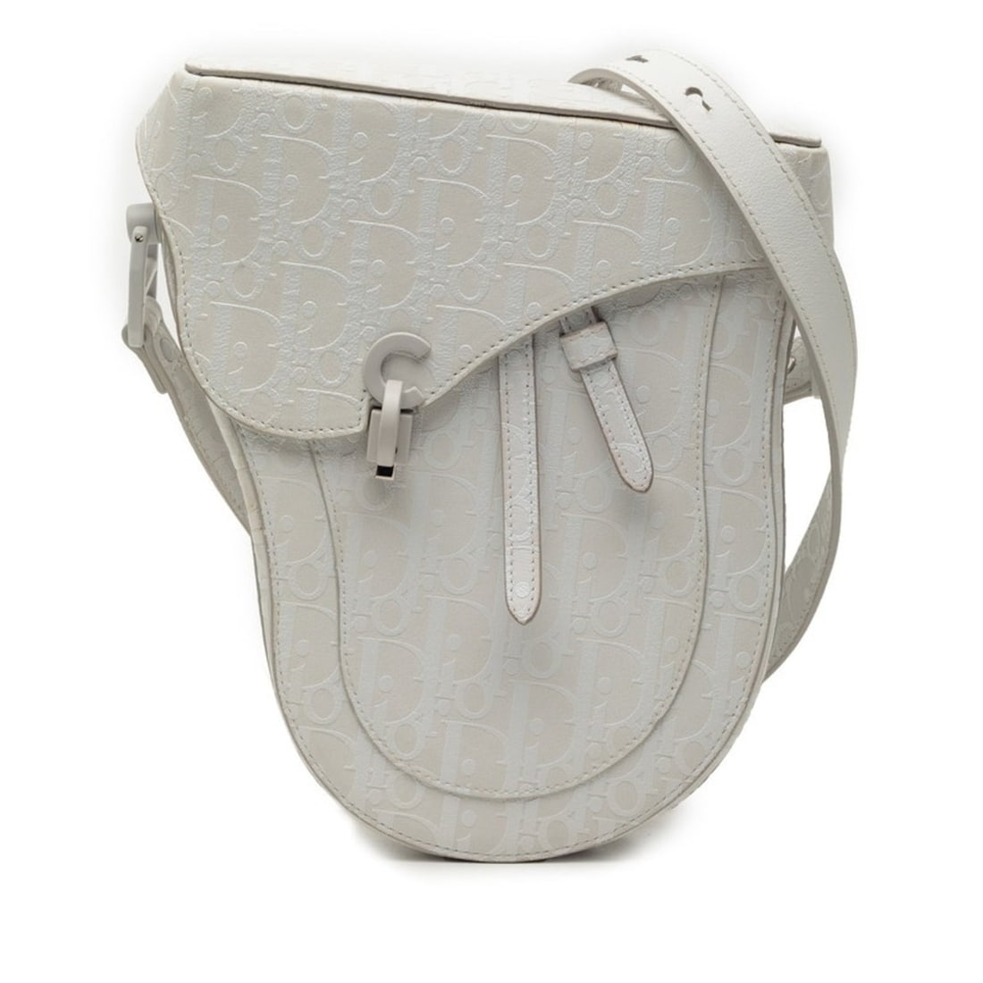 Christian Dior Dior Oblique Saddle Bag, Crossbody Shoulder White Leather, Women's,: --- Catalog ---Category: SizeSize (HxWxD): 22cm x 18cm x 5cm / 8.66'' x 7.08'' x 1.96''Category: DesignType: Saddle bag, Shoulder bagColor: WhiteGender: WomenMaterial: Leather Category: GeneralBrand: