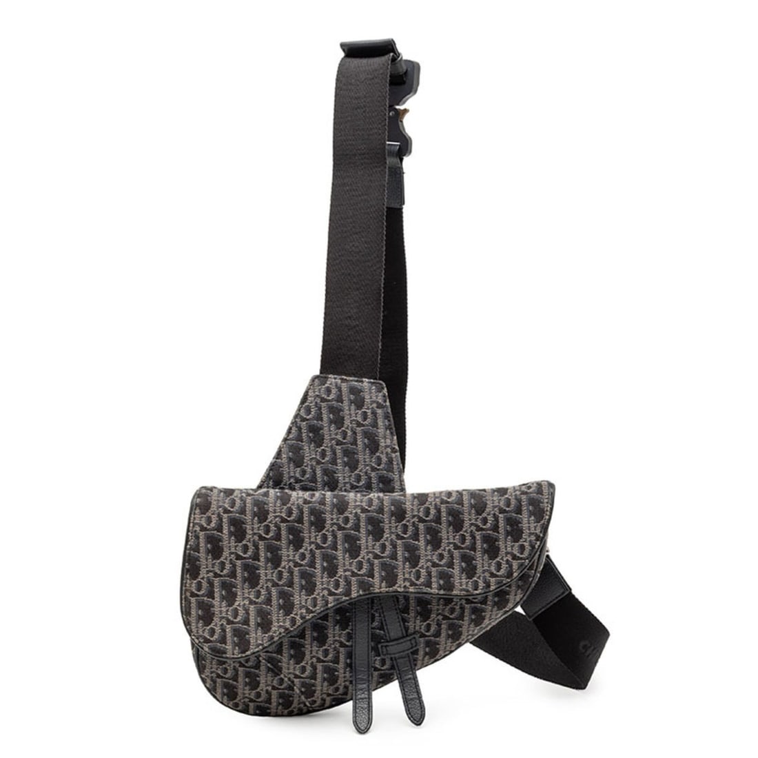 Christian Dior Dior Oblique Saddle Crossbody Shoulder Bag in Navy, Gray, and Black Canvas Leather.: --- Catalog ---Category: SizeSize (HxWxD): 19cm x 26cm x 3.5cm / 7.48'' x 10.23'' x 1.37''Category: DesignType: Shoulder bagColor: Black, Gray, NavyGender: WomenMaterial: Canvas , Leather Category: Ge