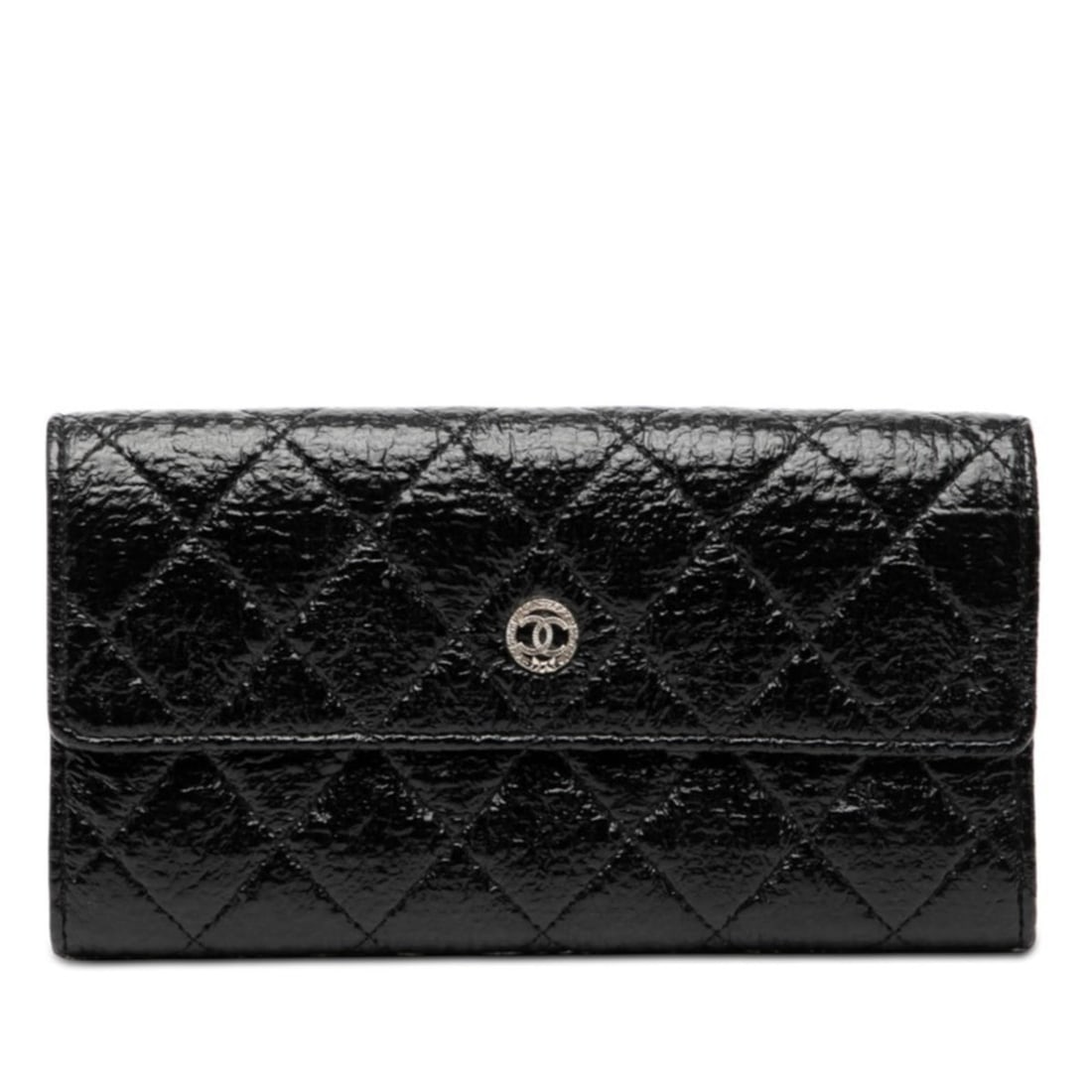 CHANEL Matelasse Coco Mark Long Wallet Black Leather Women's: --- Catalog ---Category: SizeSize (HxWxD): 10.5cm x 19.5cm x 2.5cm / 4.13'' x 7.67'' x 0.98''Category: DesignType: Long wallet (bi-fold)Color: BlackGender: WomenMaterial: Leather Category: GeneralBran