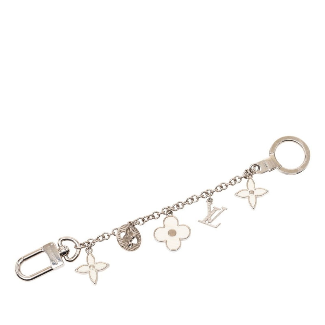 Louis Vuitton Bijoux Sac Chaine Fleurs d'Epi Bag Charm M65110 Silver and White Metal Women's LOUIS (1 of 9)