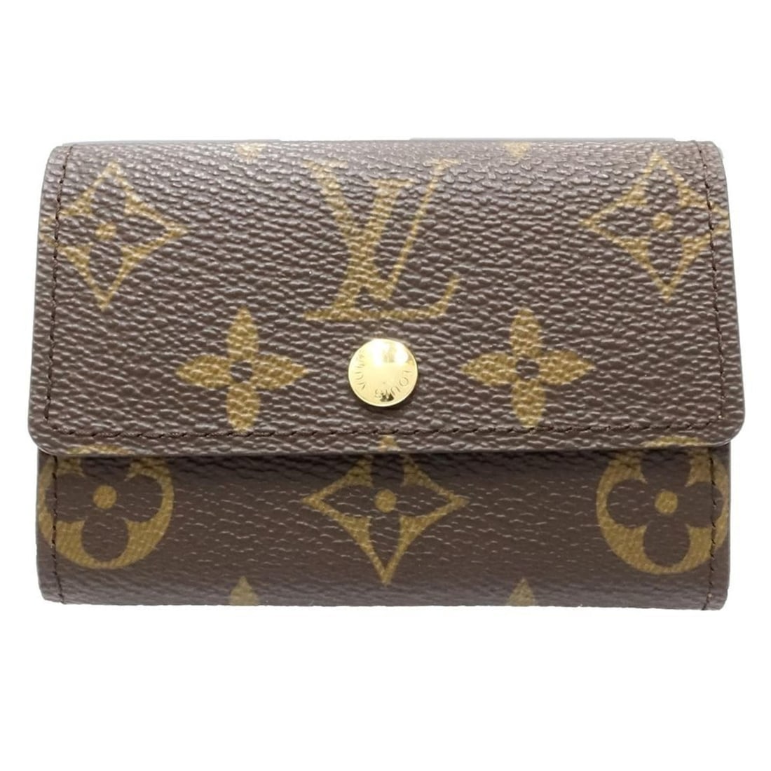 LOUIS VUITTON Louis Vuitton Monogram Wallet/Coin Case M61930 Porte Monnaie Pla Brown Women's 181921 (1 of 10)