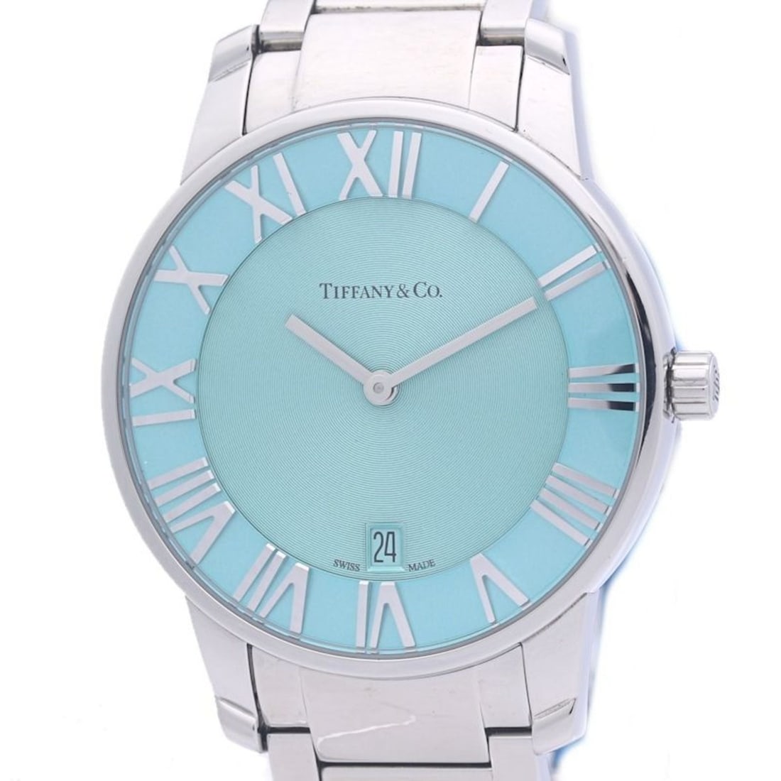 TIFFANY & Co. Tiffany Atlas 2-Hand Watch 63452769 Men's Stainless Steel 40257 (1 of 16)