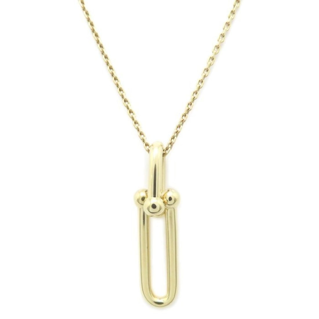 TIFFANY & Co. Tiffany Hardwear Thin Link Necklace, 18K White Gold, Women's, 294886: --- Catalog ---Category: SizePendant Size: 34.2mm x 9.2mm / 1.34'' x 0.36''Neck Circumference: 45.5 cm / 17.91''Category: DesignGender: WomenMaterial: Yellow gold (18K)Necklace Type: NecklaceCategory: