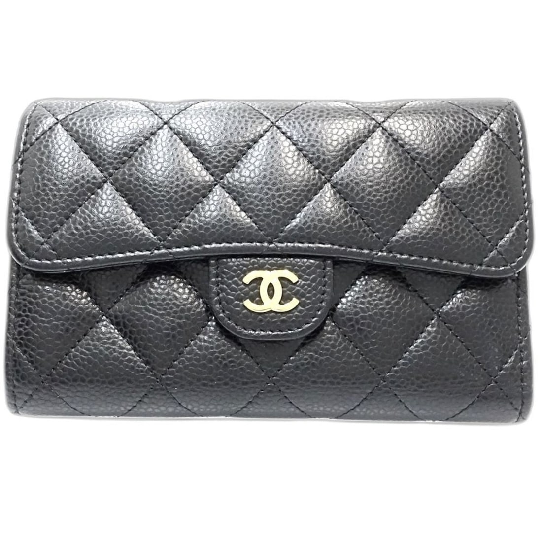 CHANEL Matelasse Timeless Classic Wallet in Black Caviar Leather, AP0232, Women's, 181870 (1 of 11)