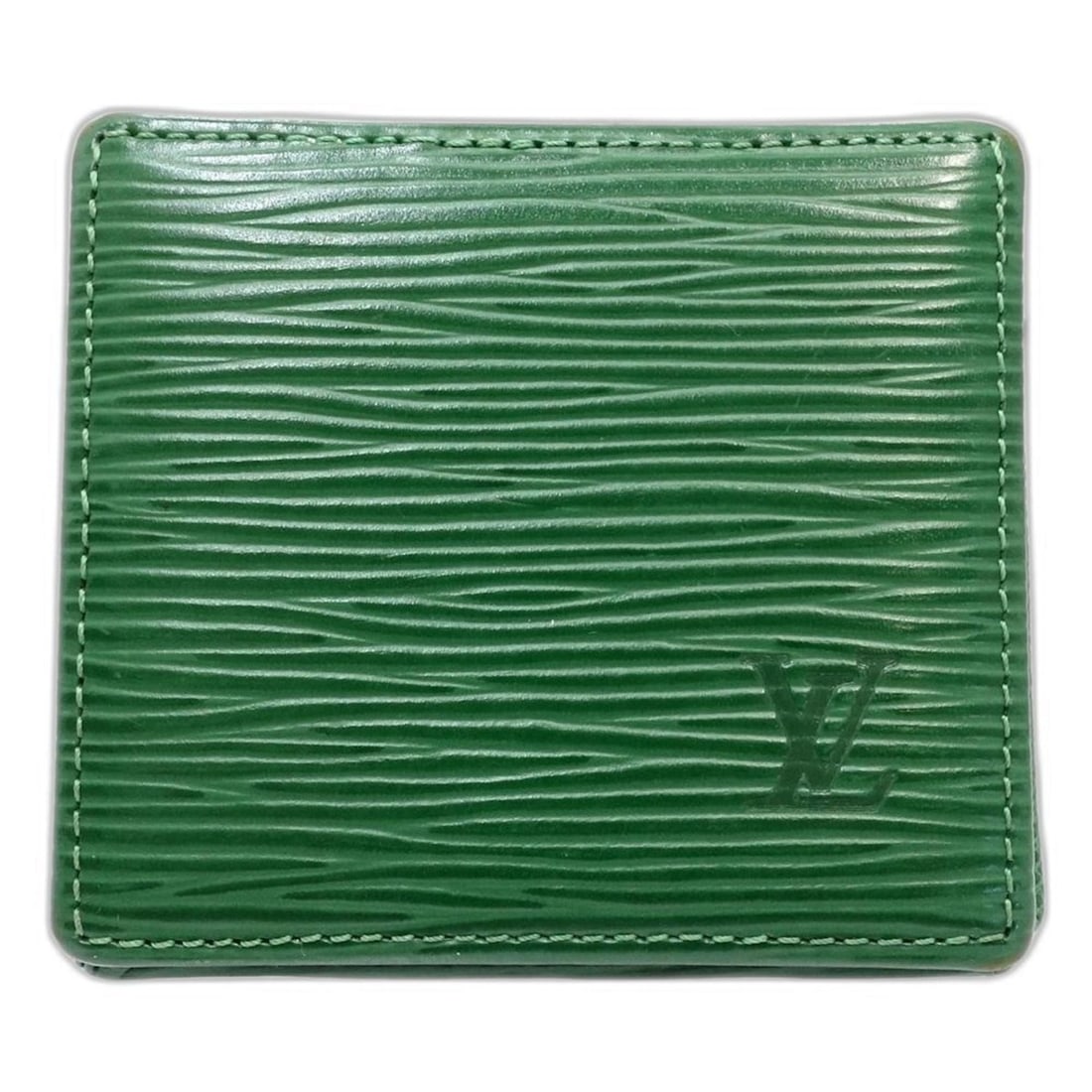 LOUIS VUITTON Epi Wallet/Coin Case M63694 Porte Monnaie Boite Borneo Green Women's 181894: --- Catalog ---Category: SizeSize (HxWxD): 7cm x 8cm x 2cm / 2.75'' x 3.14'' x 0.78''Category: DesignType: Coin purse/coin caseColor: Borneo greenGender: WomenMaterial: Epi leather Category: GeneralMP