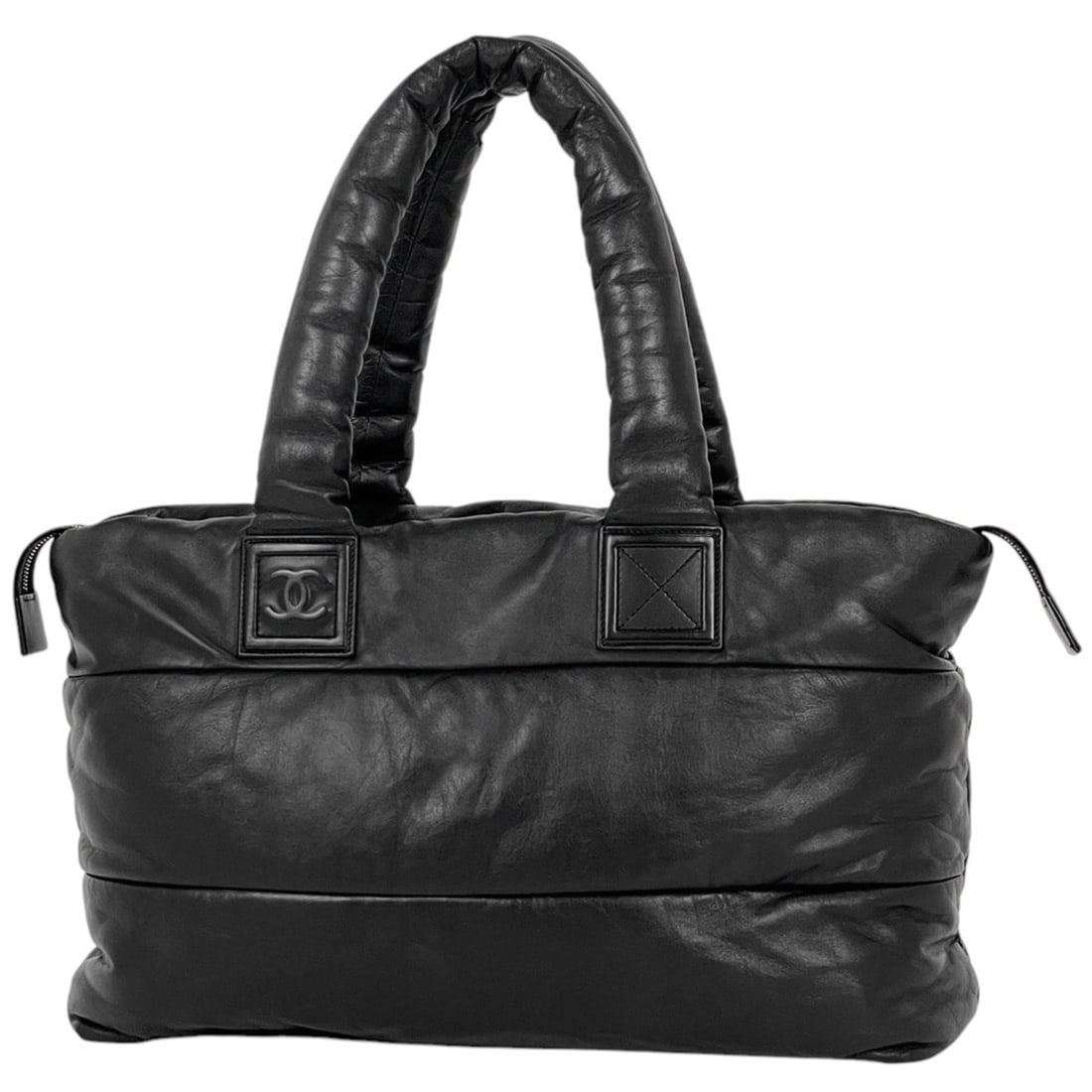 CHANEL Coco Cocoon Tote Bag, Mark Handbag, Leather Black, Women's (1 of 13)