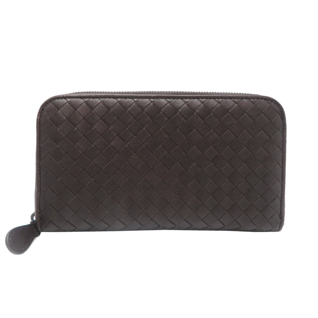 Bottega Veneta Intrecciato Women's/Men's Long Wallet 518389 Leather Brown (1 of 15)