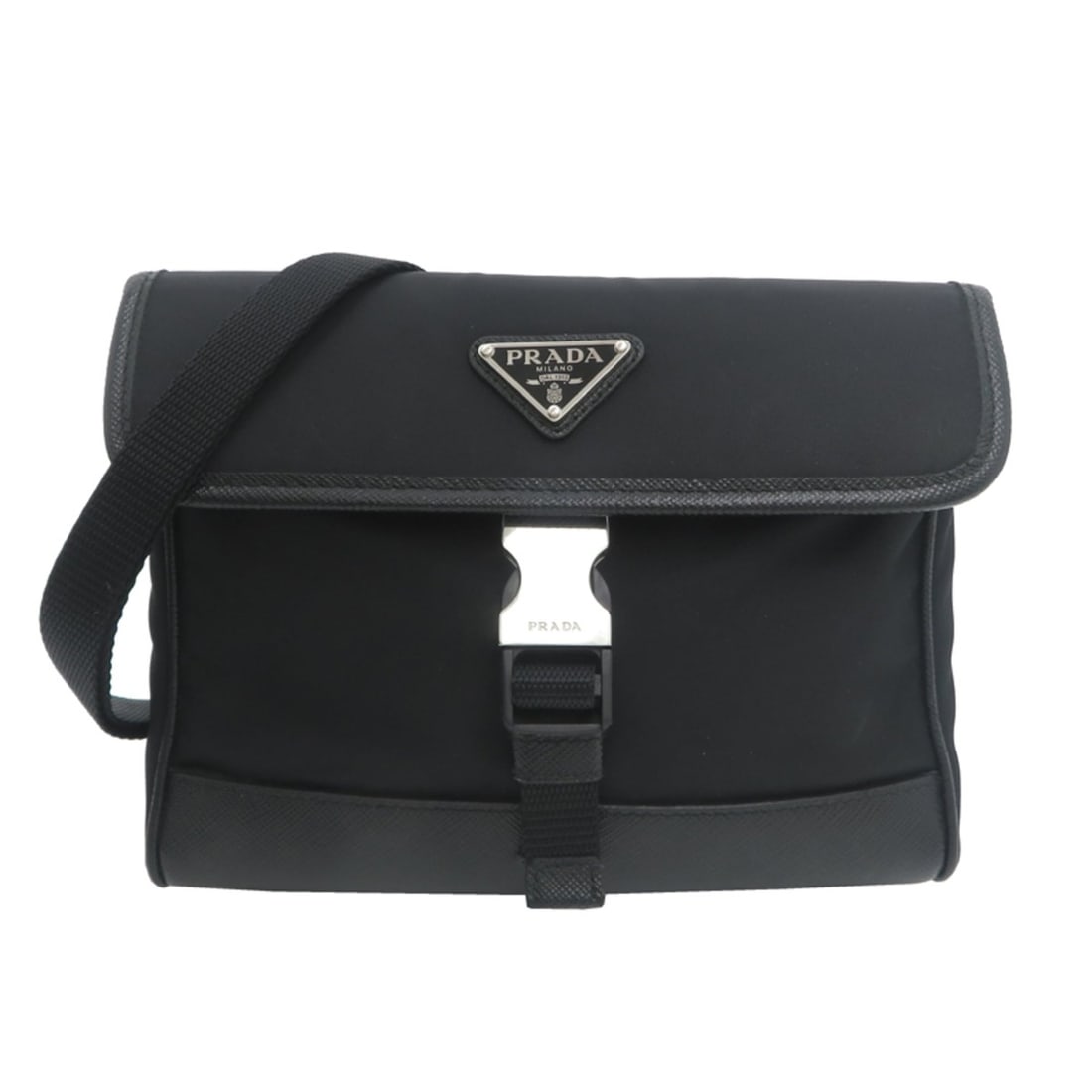 Prada Smartphone Case, Shoulder Bag, Women's/Men's, 2ZH108, Nylon, Black (1 of 14)