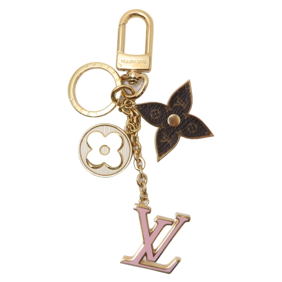 Louis Vuitton Porte-Clés Spring Straight Keychain for Men and Women, M69008 (Discontinued) Gold (1 of 14)