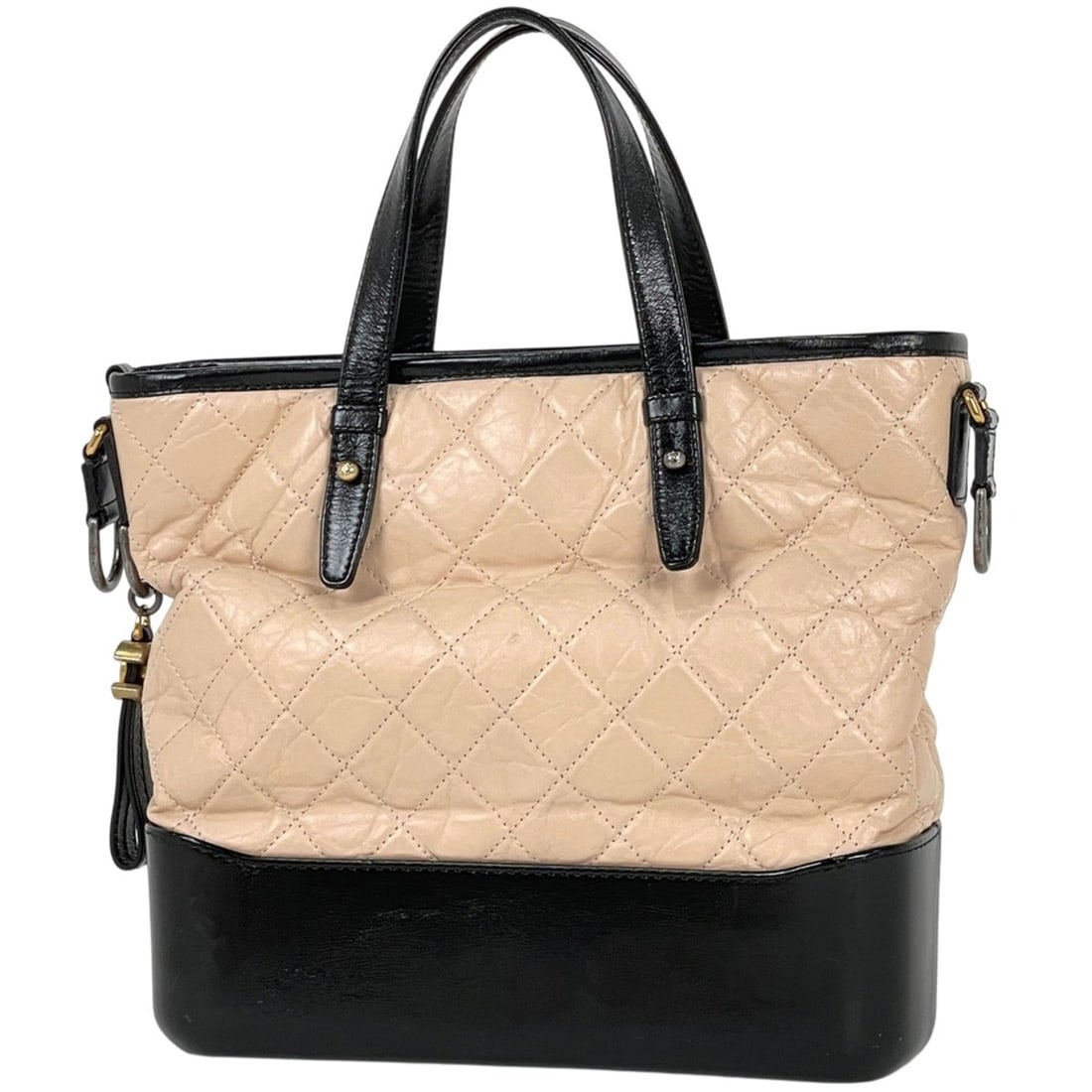CHANEL Coco Mark Gabriel Dou Matelasse Tote Bag, Beige Leather, Women's (1 of 13)