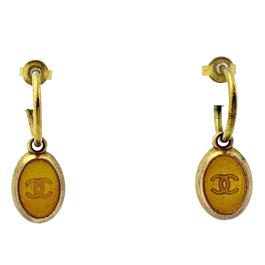 CHANEL Coco Mark Swing Oval Earrings, GP Gold, Women's: --- Catalog ---Category: SizeSize (HxWxD): 28.00mm x 10.00mm / 1.10'' x 0.39''Category: DesignType: Drop earringsColor: GoldGender: WomenMaterial: Gold platingCategory: GeneralBrand: Chanel--- Item Li
