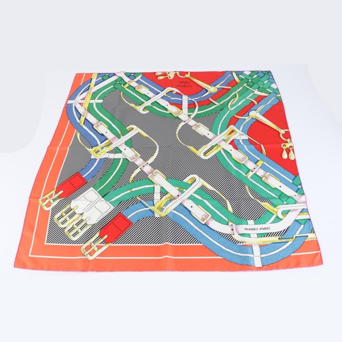 Hermes Hermès Carré 90 Mors a Jouets Horse Bit Silk Scarf/Muffler for Women: --- Catalog ---Category: SizeSize (LxW): 86cm x 86cm / 33.85'' x 33.85''Category: DesignType: ScarfColor: Multi-colorGender: WomenMaterial: Silk Category: GeneralBrand: HermesCountry of Origin: France