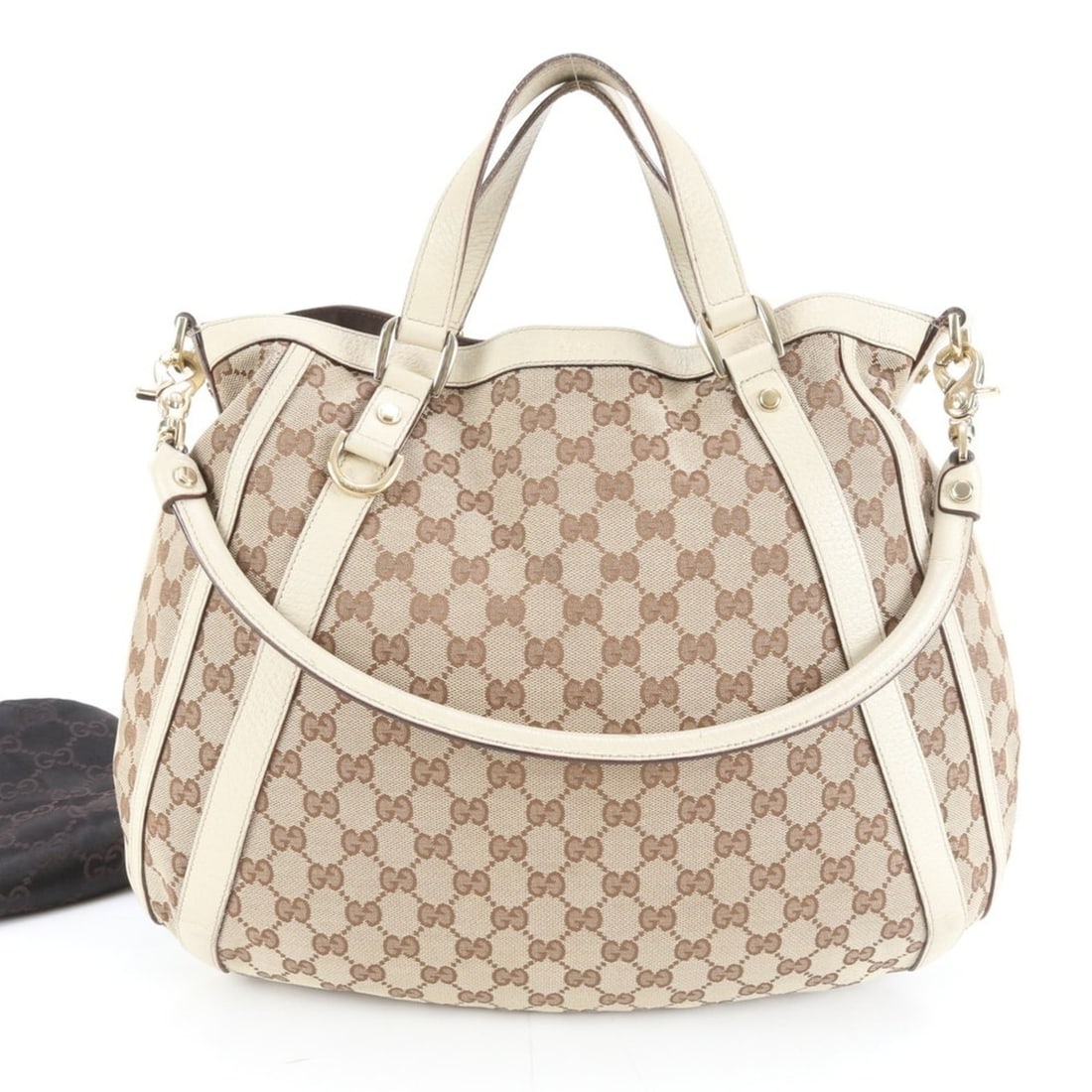 Gucci GG Canvas Abby 130734 2-Way Shoulder Bag Tote for Women (1 of 12)