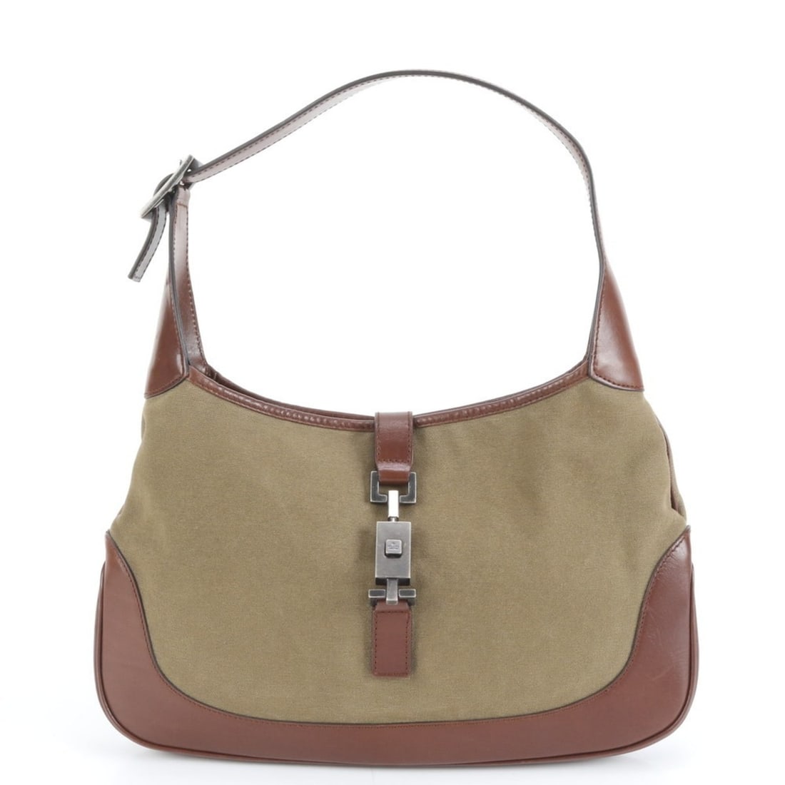 Gucci Jackie 00963 Leather Shoulder Bag with Silver Hardware for Women (1 of 12)