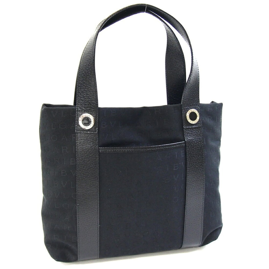 BVLGARI Handbag Mania 22278 Black Canvas and Leather Mini Hand Tote for Women (1 of 14)