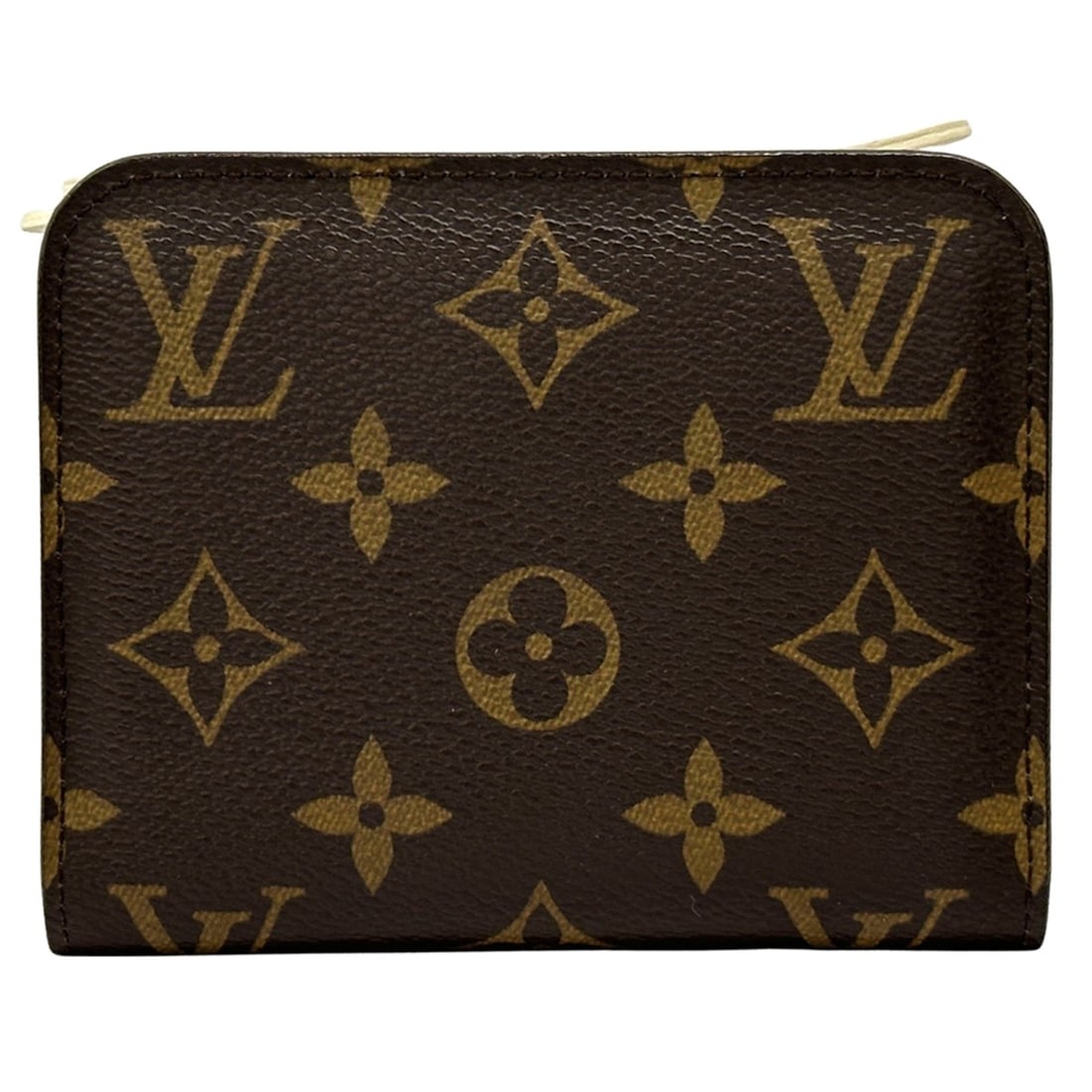 Louis Vuitton Monogram Bifold Wallet, Women's, Porte Monnaie Insolite Ivory, M66703, Brown and White (1 of 14)