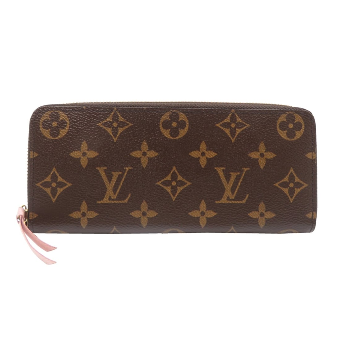 Louis Vuitton Portefeuille Clemence Women's Long Wallet M61298 Monogram Rose Ballerine (1 of 10)