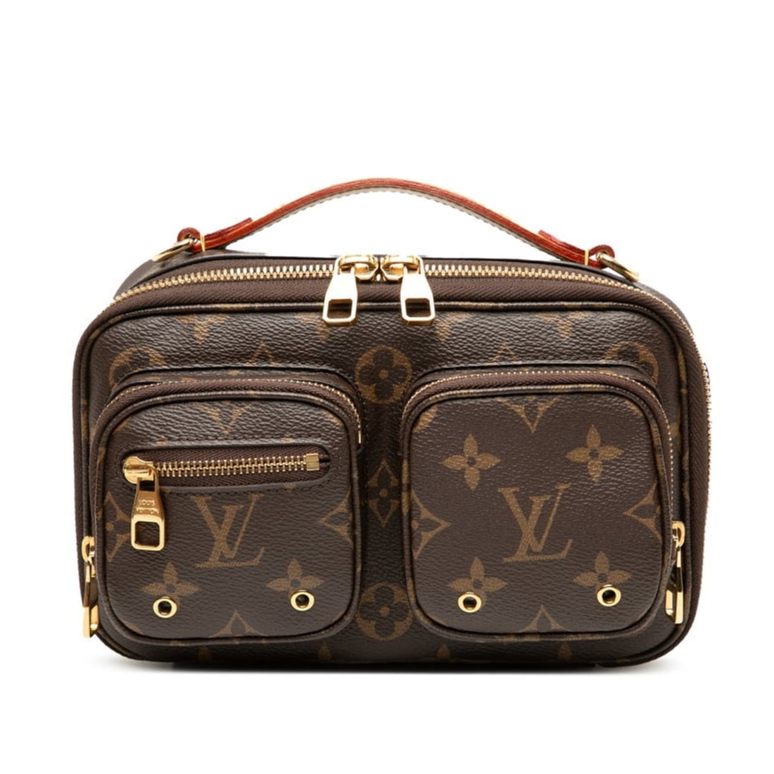 Louis Vuitton Monogram Utility Crossbody Handbag/Shoulder Bag, 2-Way, M80446, Brown Leather,: --- Catalog ---Category: SizeStrap Drop: 54cm / 21.25''Handle Drop: 2.00cm / 0.79''Size (HxWxD): 13cm x 20cm x 6cm / 5.11'' x 7.87'' x 2.36''Category: DesignType: Handbag, Shoulder bagColor: BrownGend