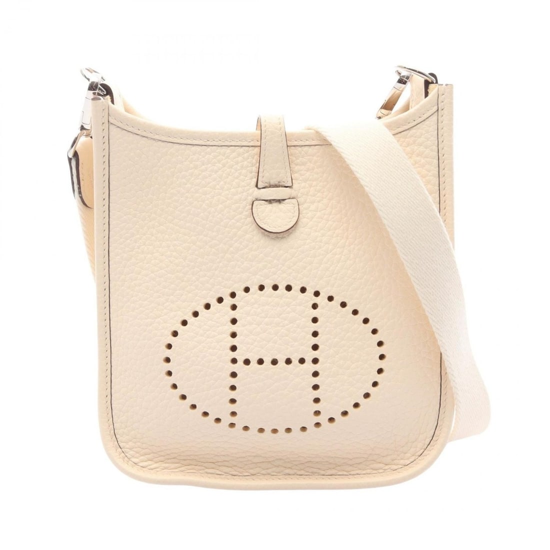 Hermes Hermès Evelyn Amazon TPM Nata Shoulder Bag in Taurillon Clemence Leather, Ivory: --- Catalog ---Category: SizeSize (HxWxD): 18cm x 16.5cm x 5.5cm / 7.08'' x 6.49'' x 2.16''Category: DesignType: Shoulder bagColor: IvoryGender: WomenMaterial: Taurillon clemence leather , Leather Har
