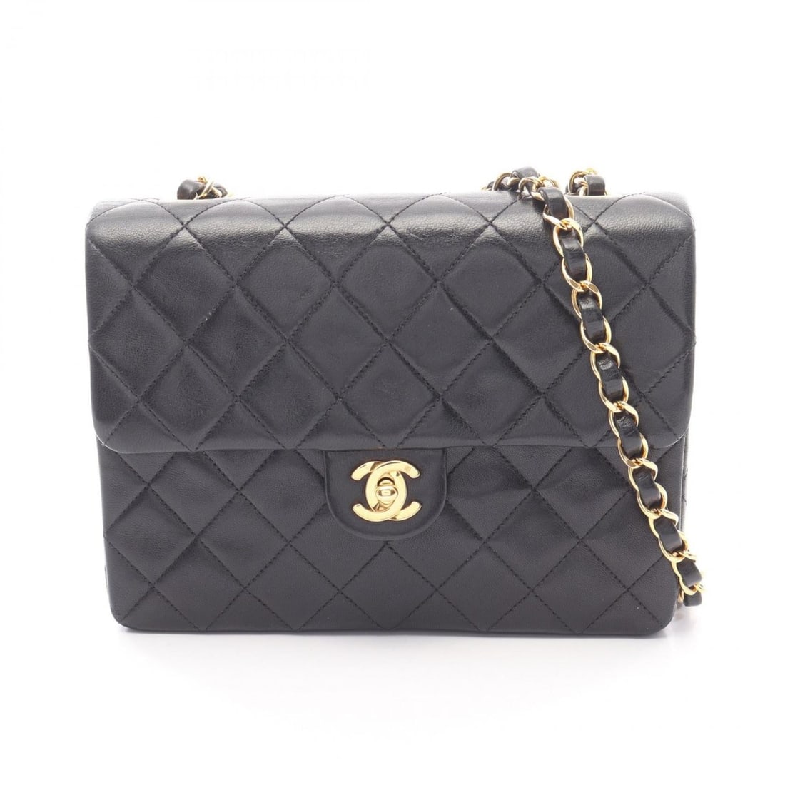 CHANEL Mini Matelasse 20 Shoulder Bag, Lambskin Leather, Women's, Black: --- Catalog ---Category: SizeSize (HxWxD): 15cm x 20cm x 6cm / 5.9'' x 7.87'' x 2.36''Category: DesignType: Shoulder bagColor: BlackGender: WomenMaterial: Leather Hardware Color: GoldLeather/Fur Type: