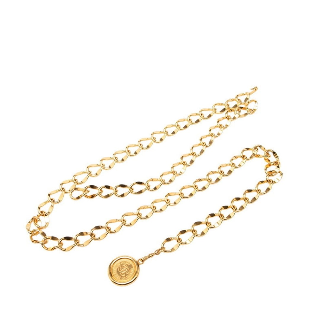 Chanel Coco Mark Chain Belt, Gold Plated, Women's, CHANEL: --- Catalog ---Category: SizeWidth: 1.5cm / 0.59''Length: 87cm / 34.25''Category: DesignType: Chain beltColor: GoldGender: WomenCategory: GeneralBrand: Chanel--- Item List ---Section: ConditionRanking