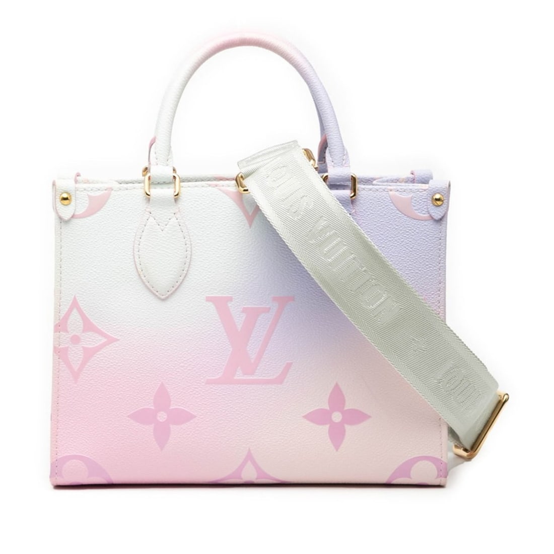 Louis Vuitton Monogram Sunrise Pastel On the Go PM Handbag/Shoulder Bag, 2-Way, M59856, Pink (1 of 11)