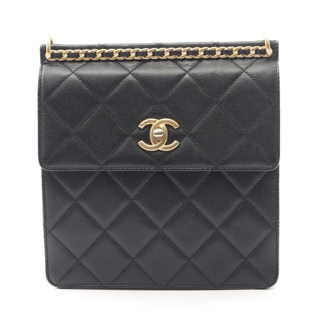 CHANEL Matelasse Backpack Bag in Grained Calfskin Leather, Women's, Black, AS4189 (1 of 10)