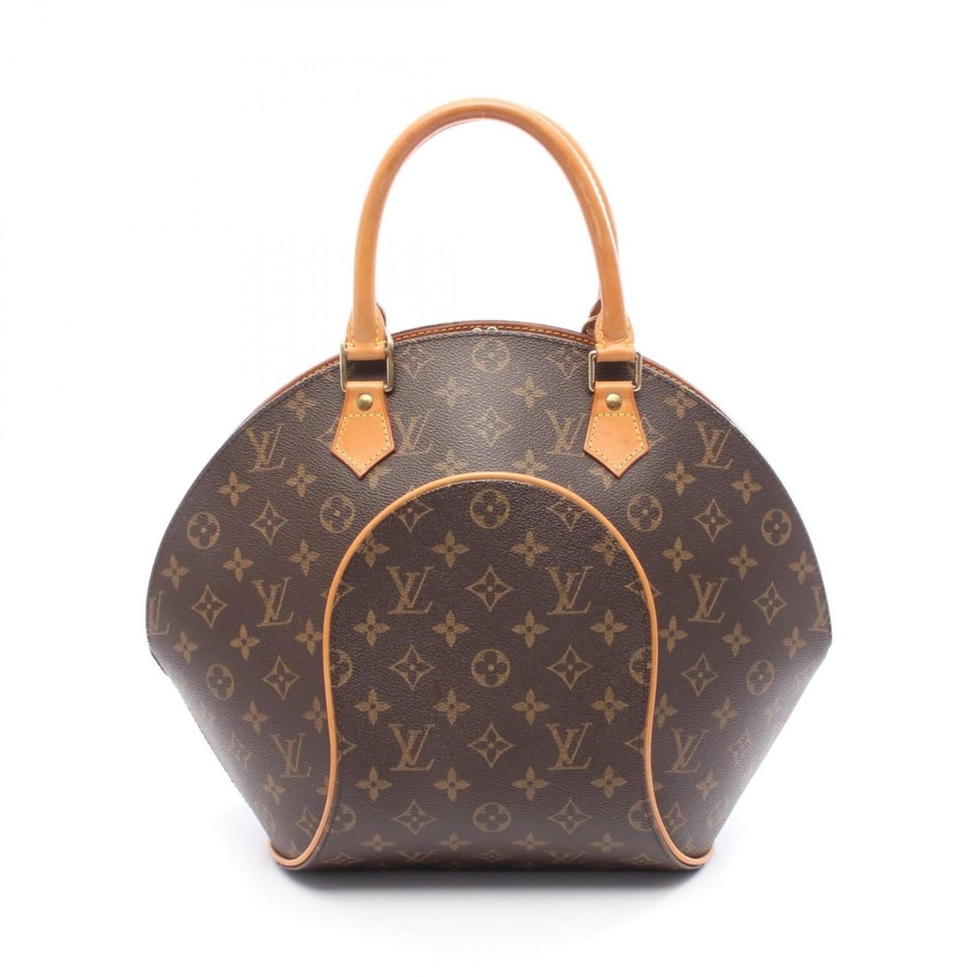 Louis Vuitton Ellipse MM Handbag, Coated Canvas and Leather, Monogram, Women's, Brown, M51126 (1 of 15)