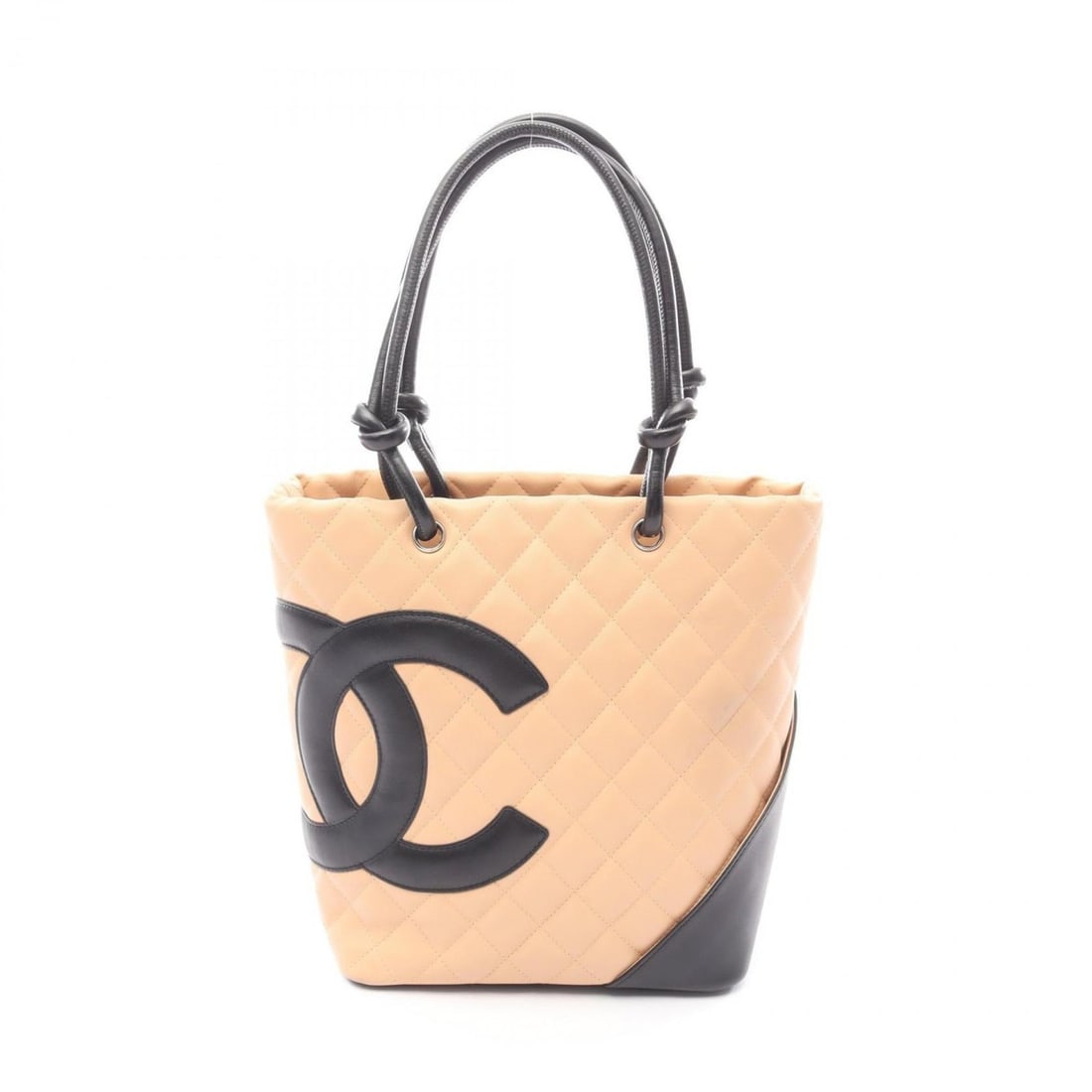 CHANEL Cambon Medium Tote Bag, Leather, Women's, Beige, Black: --- Catalog ---Category: SizeSize (HxWxD): 24cm x 20cm x 11.5cm / 9.44'' x 7.87'' x 4.52''Category: DesignType: Tote bagColor: Beige, BlackGender: WomenMaterial: Leather Hardware Color: SilverCategory