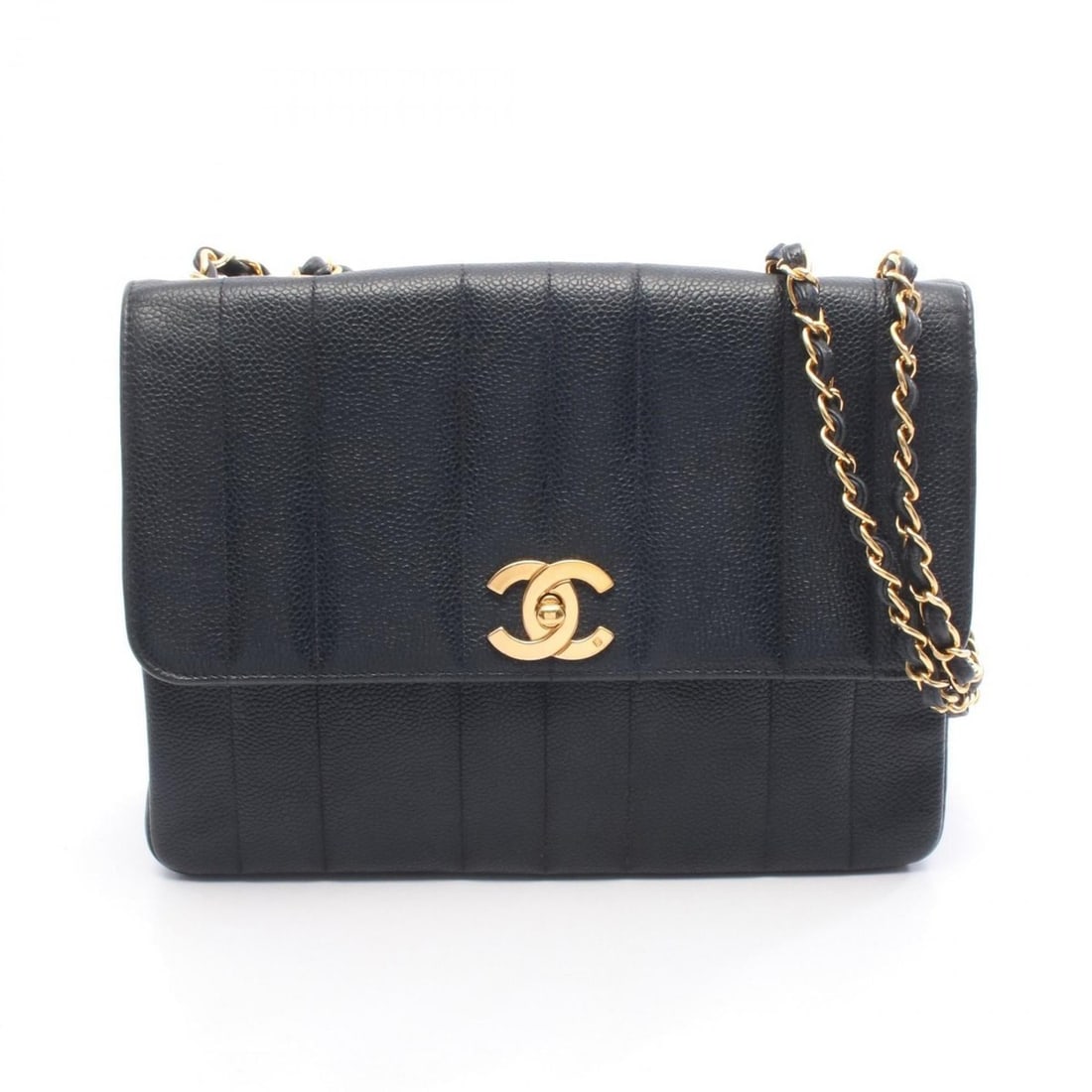 CHANEL Mademoiselle Shoulder Bag in Grained Calfskin Leather, Women's, Black: --- Catalog ---Category: SizeSize (HxWxD): 18.5cm x 26cm x 7.5cm / 7.28'' x 10.23'' x 2.95''Category: DesignType: Shoulder bagColor: BlackGender: WomenMaterial: Leather Hardware Color: GoldCategory: G