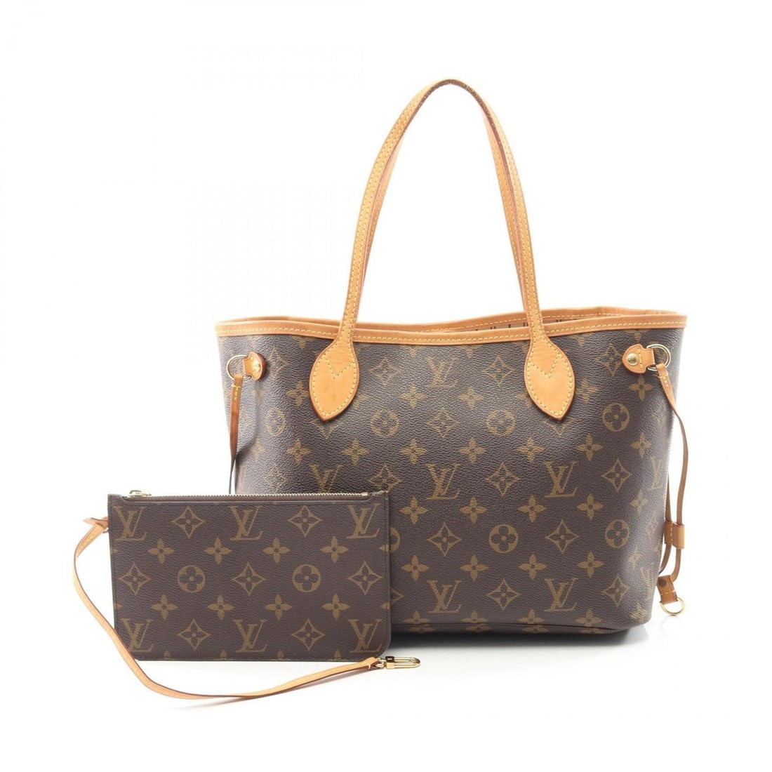 Louis Vuitton Neverfull PM Tote Bag, Coated Canvas and Leather, Monogram, Women's, Brown, M41000 (1 of 12)