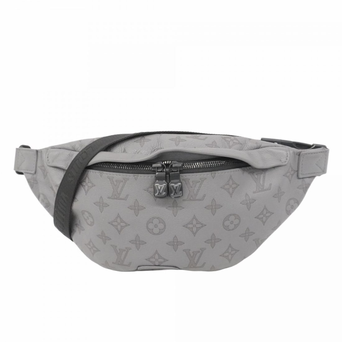 Louis Vuitton Monogram Shadow Discovery Bum Bag PM M46108 Gray Men's (1 of 12)
