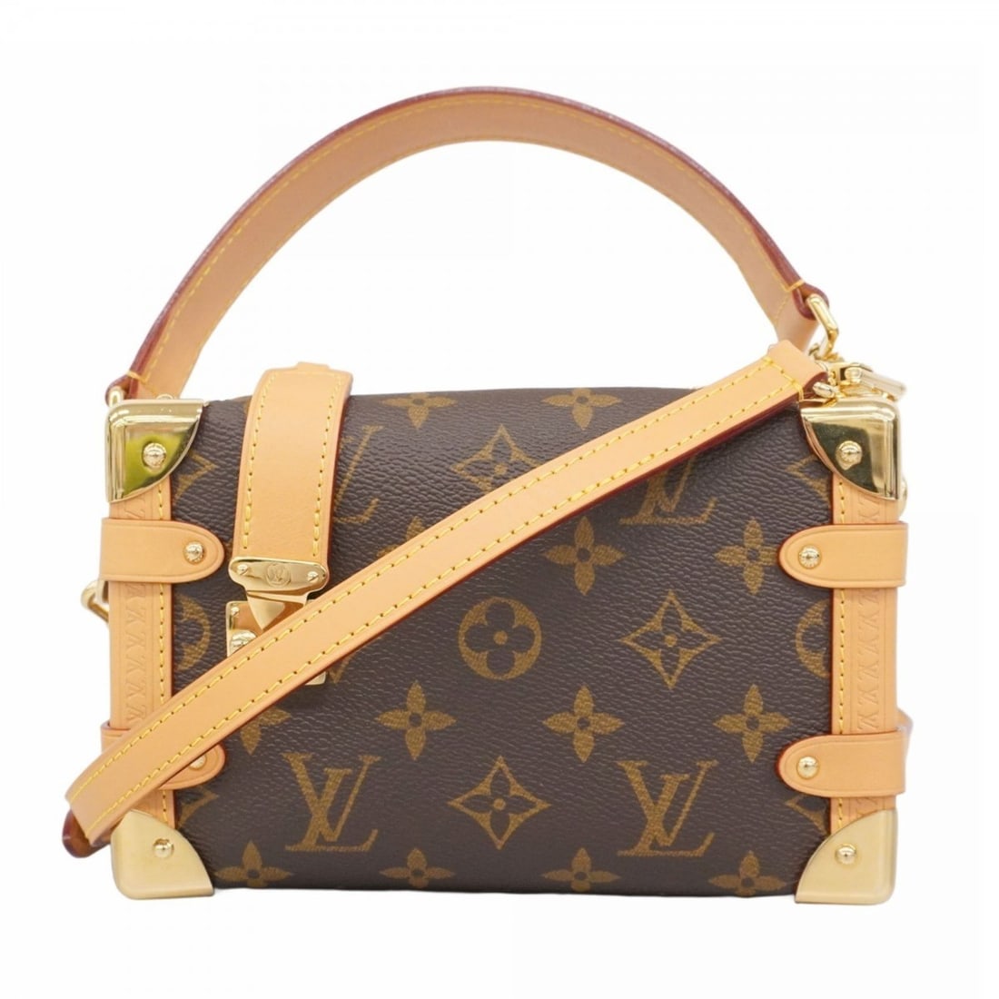 Louis Vuitton Monogram Side Trunk PM Shoulder Bag M46815 Brown 2-Way for Women (1 of 11)