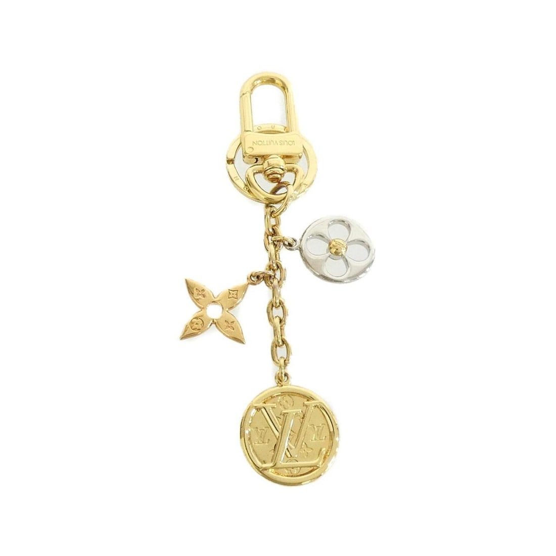 Louis Vuitton Porte-Clés Nanogram M01017 Key Ring: --- Catalog ---Category: DesignType: KeyringColor: GoldGender: Women,MenCategory: GeneralMPN: M01017Brand: Louis Vuitton--- Item List ---Section: ConditionRanking: Rank A Used - A few traces of