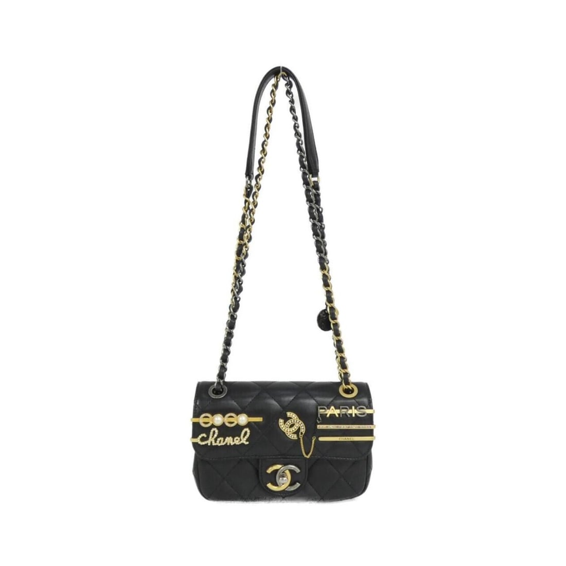 Chanel AS2978 Shoulder Bag: --- Catalog ---Category: SizeSize (HxWxD): 11.5cm x 17cm x 5.5cm / 4.52'' x 6.69'' x 2.16''Category: DesignType: Shoulder bagColor: BlackGender: WomenMaterial: Leather Leather/Fur Type: LambskinCatego