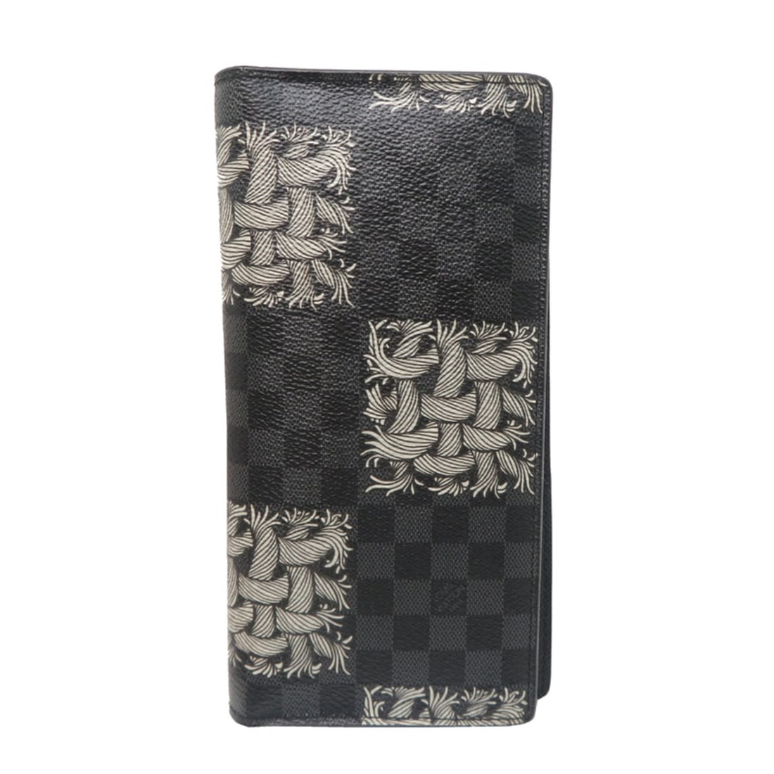 Louis Vuitton Portefeuille Brazza Men's Long Wallet N61211 (Discontinued) Damier Graphite Nemes: --- Catalog ---Category: SizeSize (HxWxD): 19cm x 9.5cm x 2cm / 7.48'' x 3.74'' x 0.78''Category: DesignType: Long wallet (bi-fold)Color: BlackGender: MenMaterial: Damier Graphite Category: GeneralLin