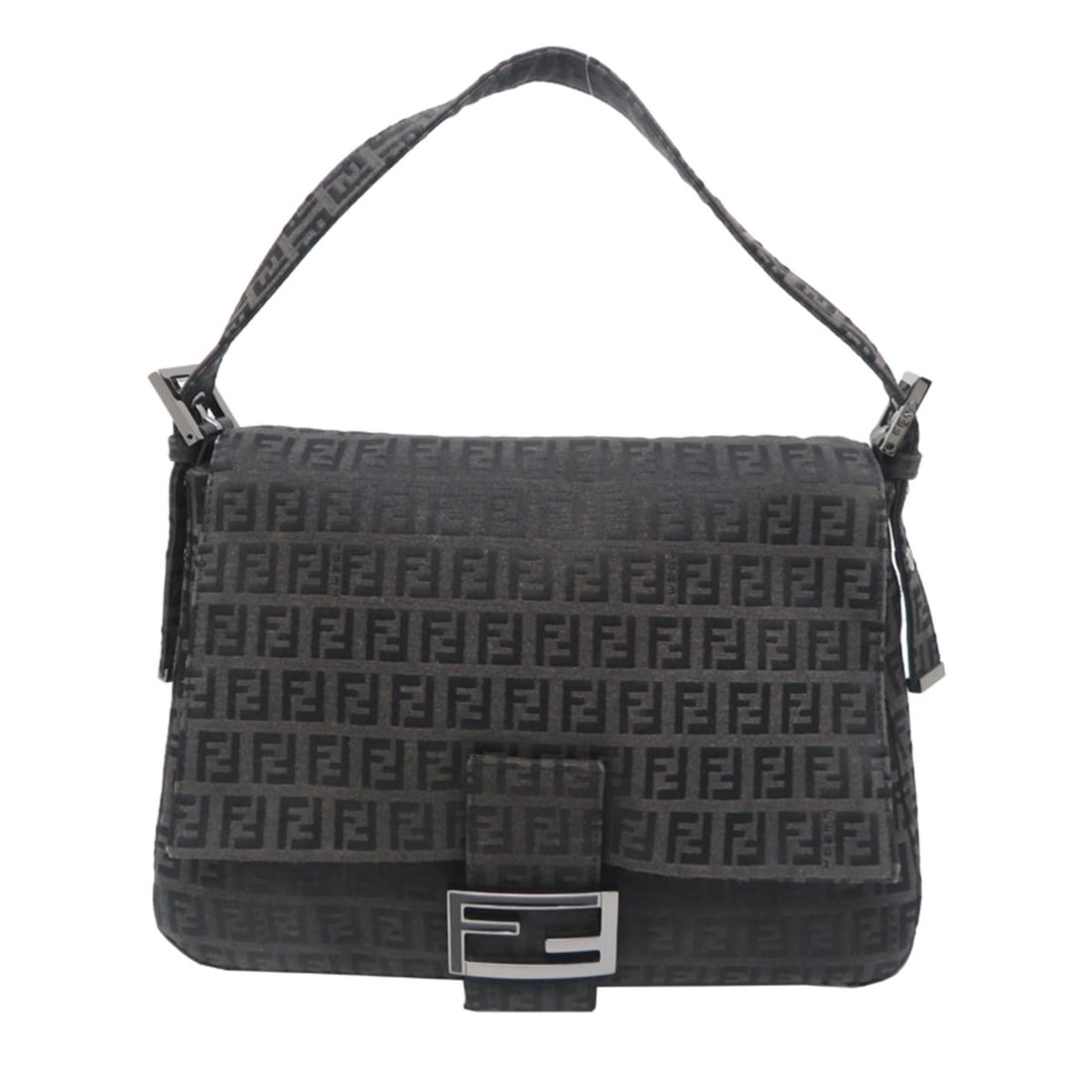 Fendi Mamma Baguette Women's Shoulder Bag 2384-8BR001-019 Canvas Black: --- Catalog ---Category: SizeSize (HxWxD): 22cm x 29cm x 11.5cm / 8.66'' x 11.41'' x 4.52''Strap Length: 44cm - 56cm / 17.32'' - 22.04''Category: DesignType: Shoulder bagColor: BlackGender: WomenMater