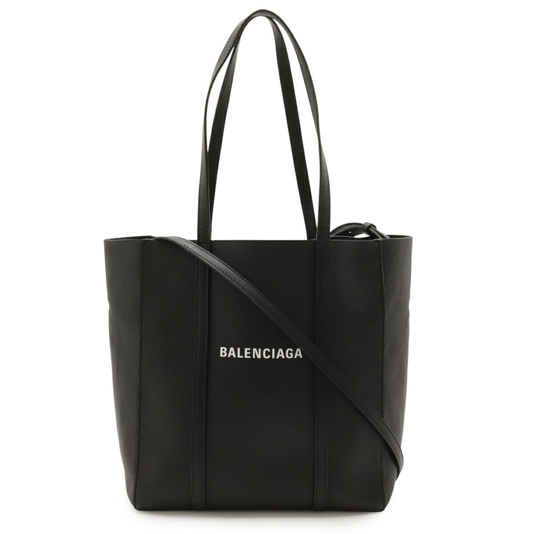 BALENCIAGA Everyday Tote XS Bag Shoulder Leather Black 489813: --- Catalog ---Category: SizeWeight: 520g / 1.14lb.Size (HxWxD): 27cm x 25cm x 12cm / 10.62'' x 9.84'' x 4.72''Strap Length: 137cm / 53.93''Category: DesignType: Shoulder bag, Tote bagColor: Black, Wh