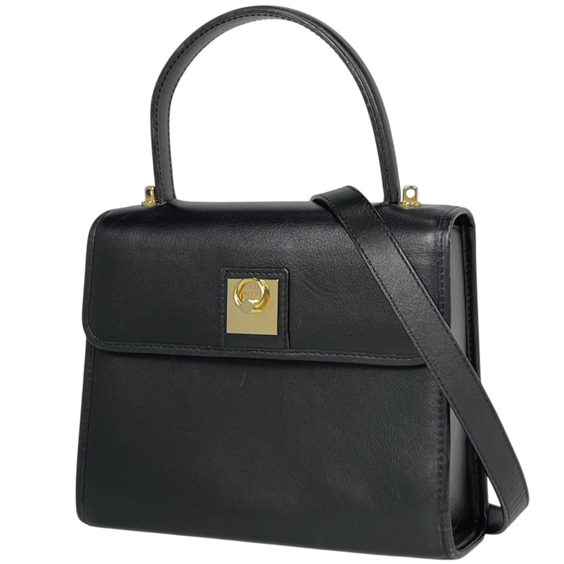 Celine logo handbag, 2-way shoulder bag, leather, black, women's: --- Catalog ---Category: SizeSize (HxWxD): 19cm x 23cm x 8cm / 7.48'' x 9.05'' x 3.14''Category: DesignType: Handbag, Shoulder bagColor: BlackGender: WomenMaterial: Leather Category: GeneralBrand: Cel