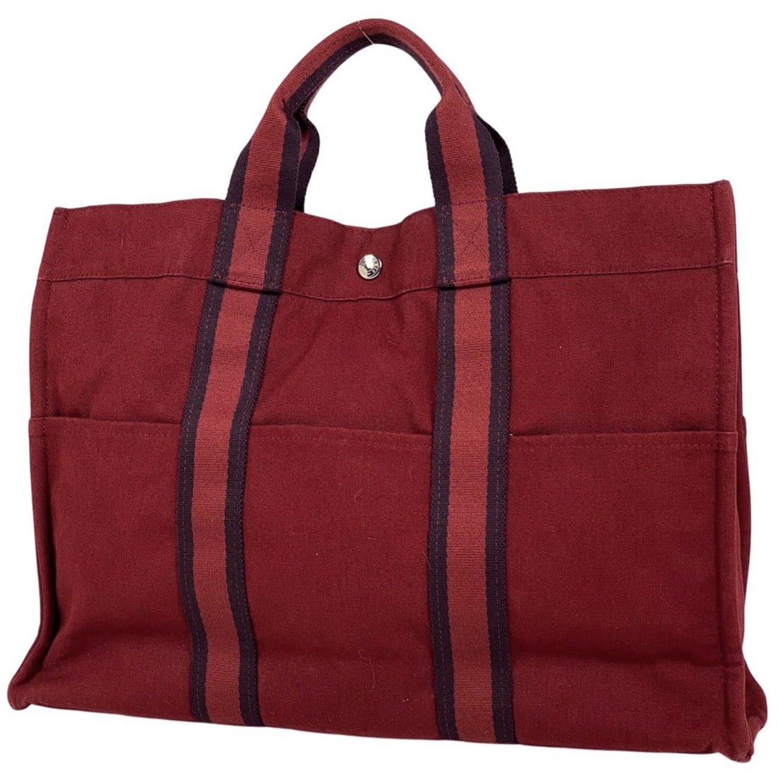 Hermes HERMES Foul Tou MM Handbag Tote Bag Canvas Red Women's: --- Catalog ---Category: SizeSize (HxWxD): 31cm x 42cm x 10cm / 12.2'' x 16.53'' x 3.93''Category: DesignType: Handbag, Tote bagColor: Red colorGender: WomenMaterial: Canvas Category: GeneralBrand: He