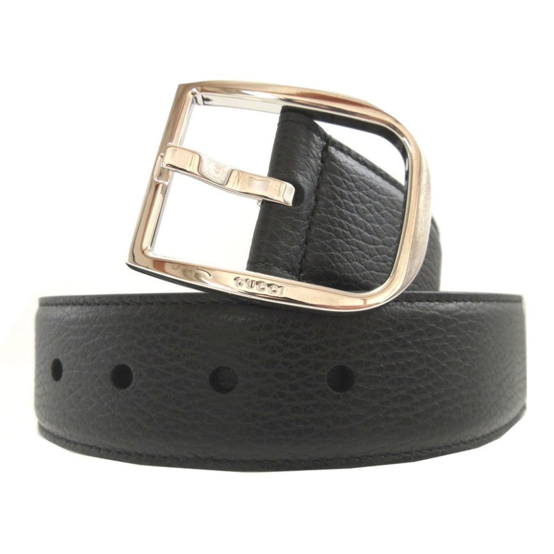Like new Gucci 525040 leather black size 85 belt 0625 (1 of 12)