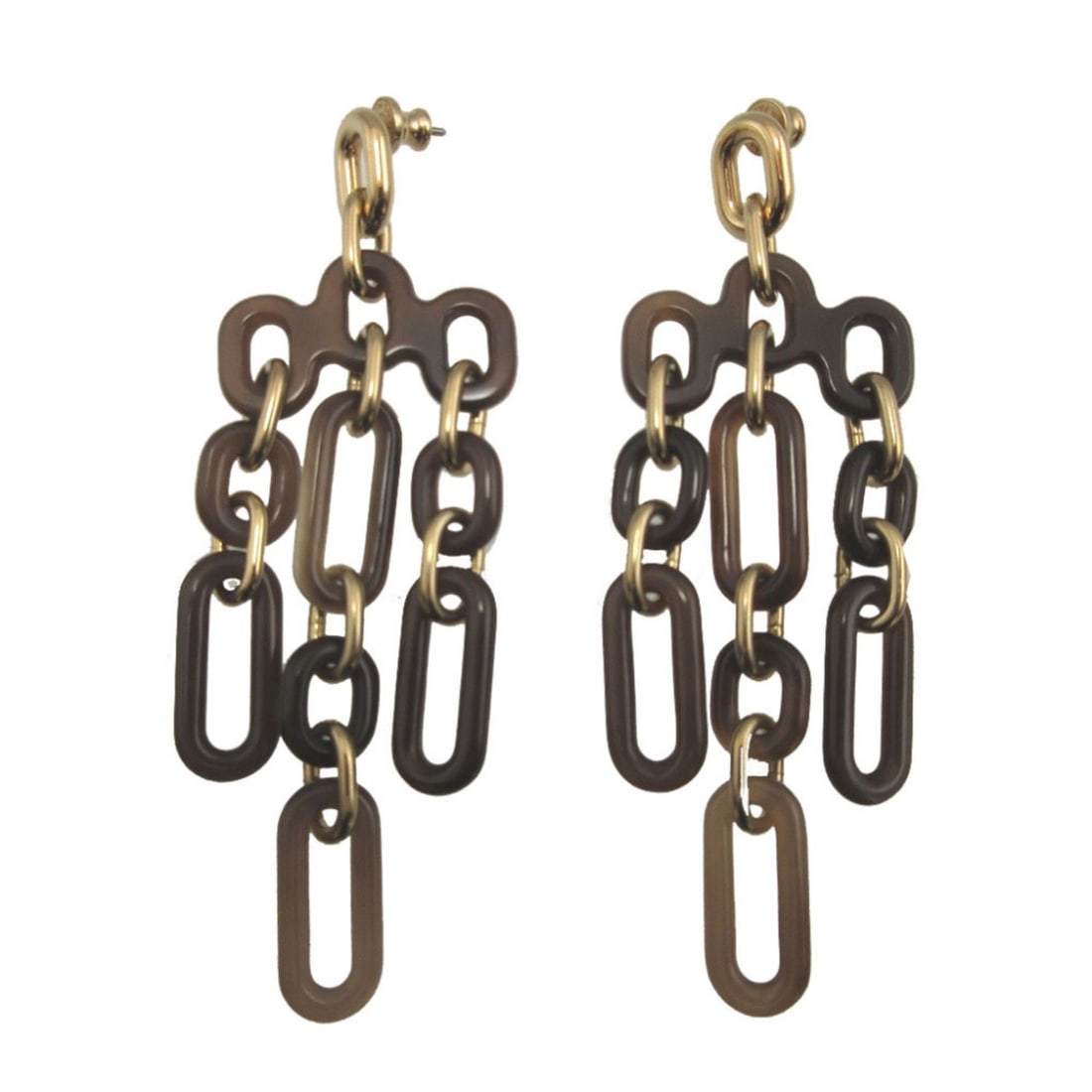 Hermes Excellent condition Hermès Legille Buffalo Horn Brown Earrings 0615: --- Catalog ---Category: SizeSize (HxWxD): 93.00mm x 30.00mm / 3.66'' x 1.18''Category: DesignType: Drop earringsColor: Brown, GoldGender: WomenMaterial: Buffalo hornCategory: GeneralBrand: HermesCoun