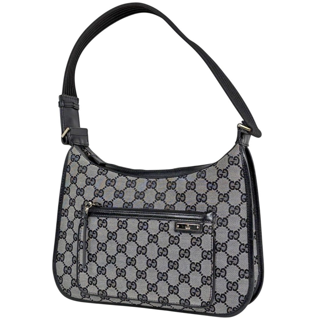 Gucci GG pattern shoulder bag, one-shoulder canvas, black, 0014198, women's (1 of 10)