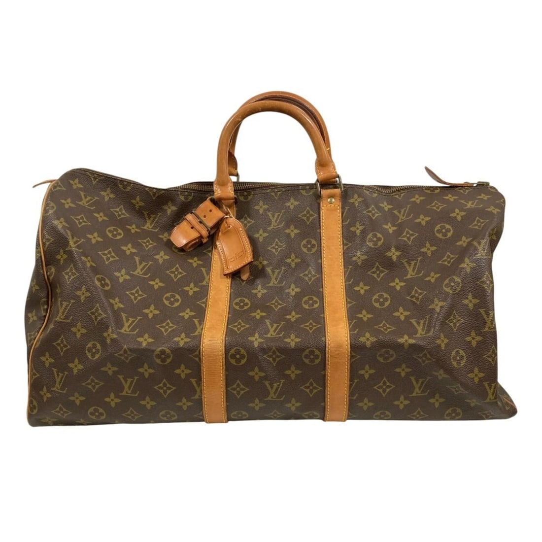 LOUIS VUITTON Louis Vuitton Keepall 55 Monogram Boston Bag M41424 Brown Men's and Women's (1 of 20)