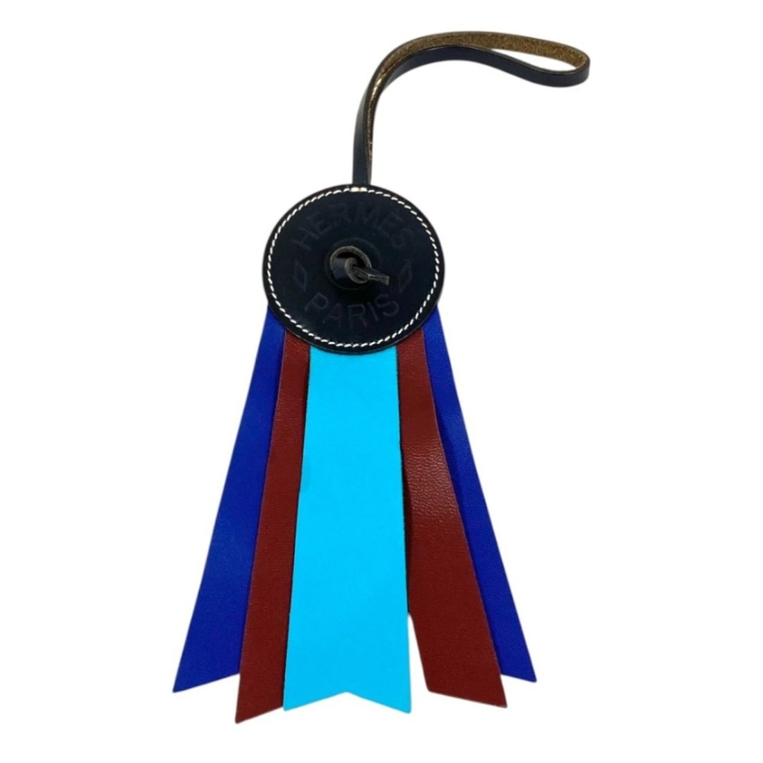 HERMES Paddock Flotte Bag Charm Black Blue Light Brown Women's: --- Catalog ---Category: PackNumber in Pack: 2Category: SizeChain Length: 260.00mm / 10.24''Size (HxWxD): 150.00mm x 50.00mm / 5.91'' x 1.97''Category: DesignType: Handbag charmColor: Black, Brown, Li