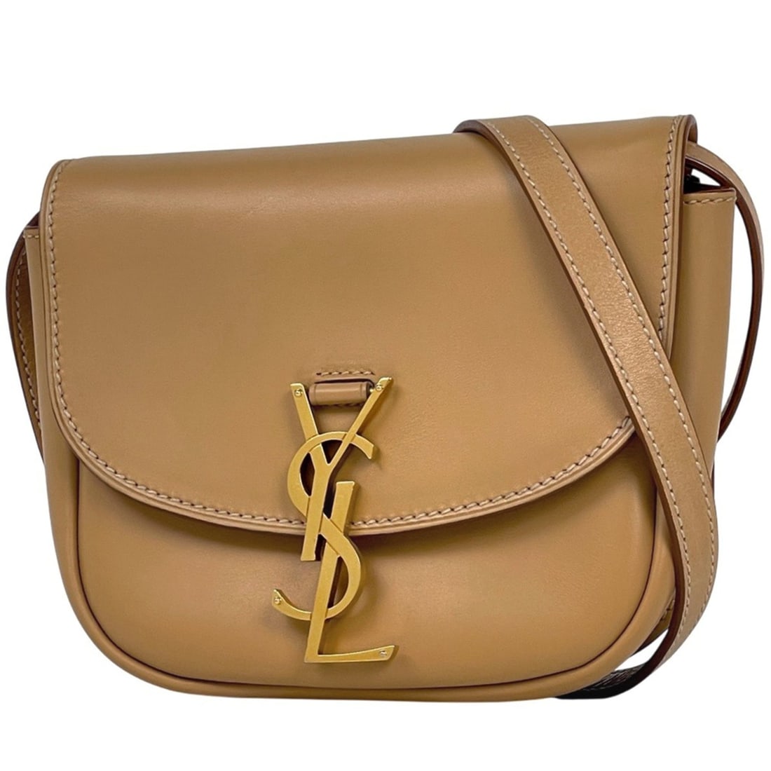 Yves Saint Laurent logo shoulder bag, crossbody, leather, beige, 619740, women's: --- Catalog ---Category: SizeSize (HxWxD): 15.5cm x 17cm x 5cm / 6.1'' x 6.69'' x 1.96''Category: DesignType: Shoulder bagColor: BeigeGender: WomenMaterial: Leather Category: GeneralBrand: Yves Saint