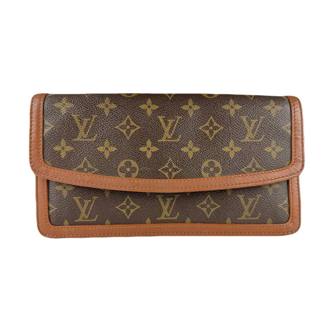 Louis Vuitton Pochette Dame PM Monogram Canvas Clutch Bag, Brown, Men's, M51812 z8412 (1 of 12)