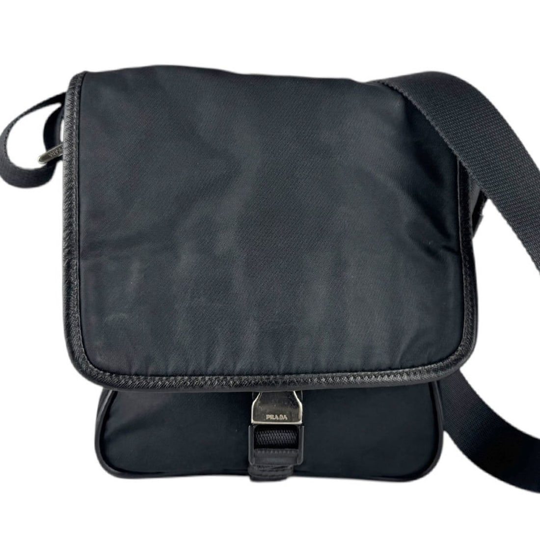 Prada PRADA Shoulder Bag Nylon Black Unisex z8434 (1 of 18)