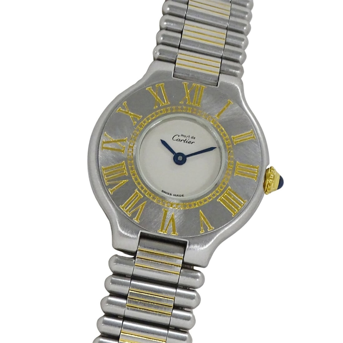 Cartier Must 21 Vantianne SM Quartz Watch for Women, Stainless Steel, GP, Polished (1 of 13)