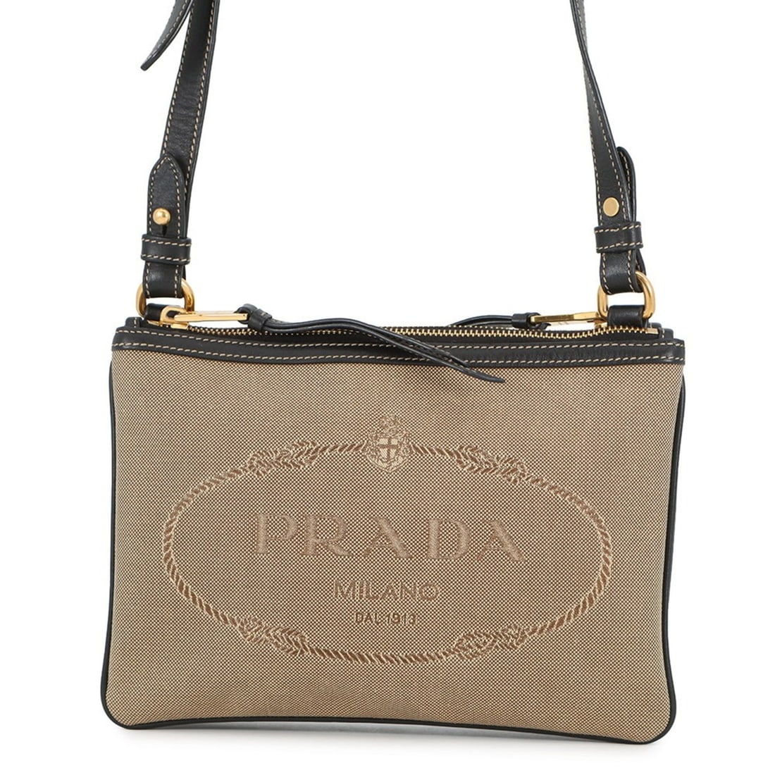 Prada Jacquard Shoulder Bag 1BH046 PRADA (1 of 15)